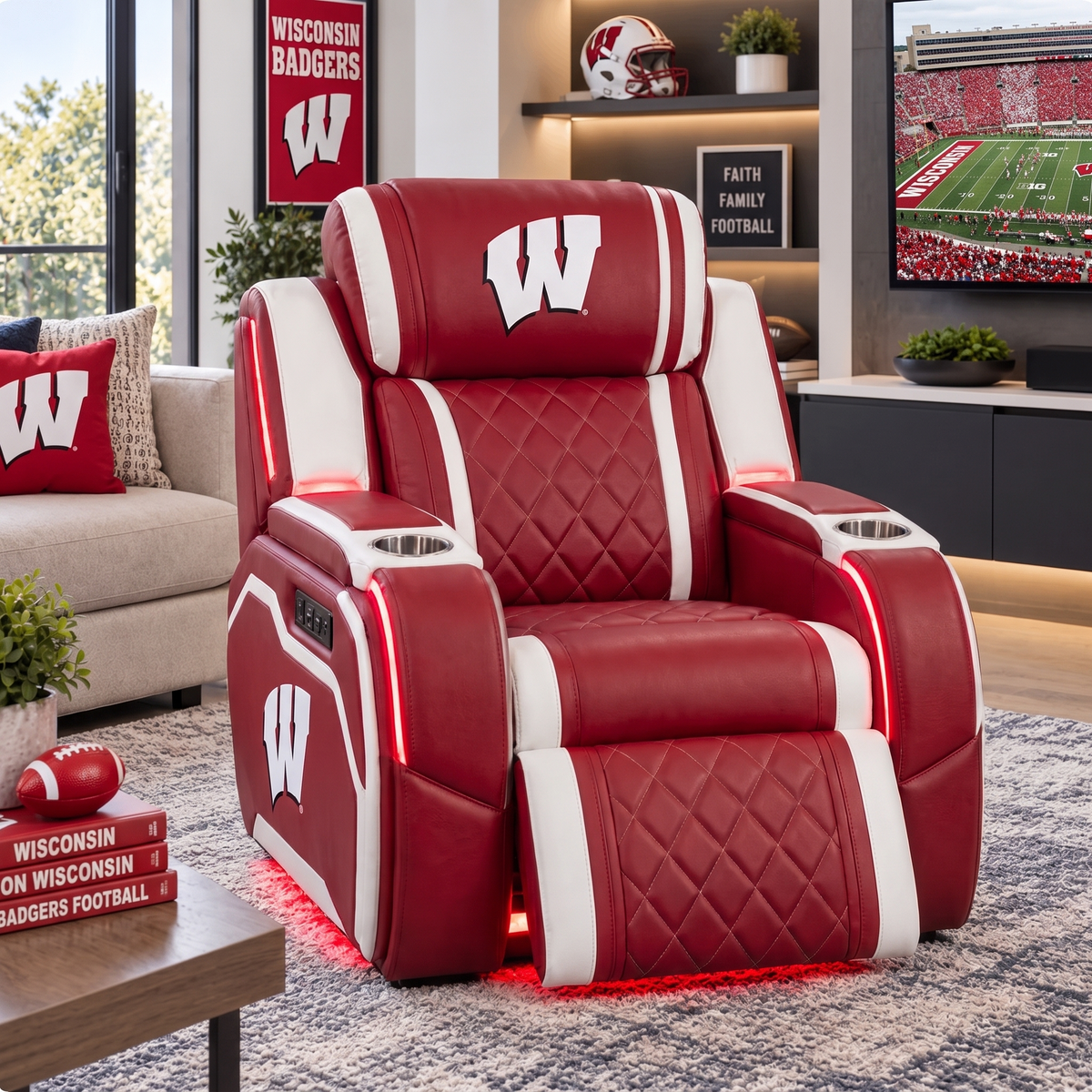 The Wisconsin Badgers Recliner Chair