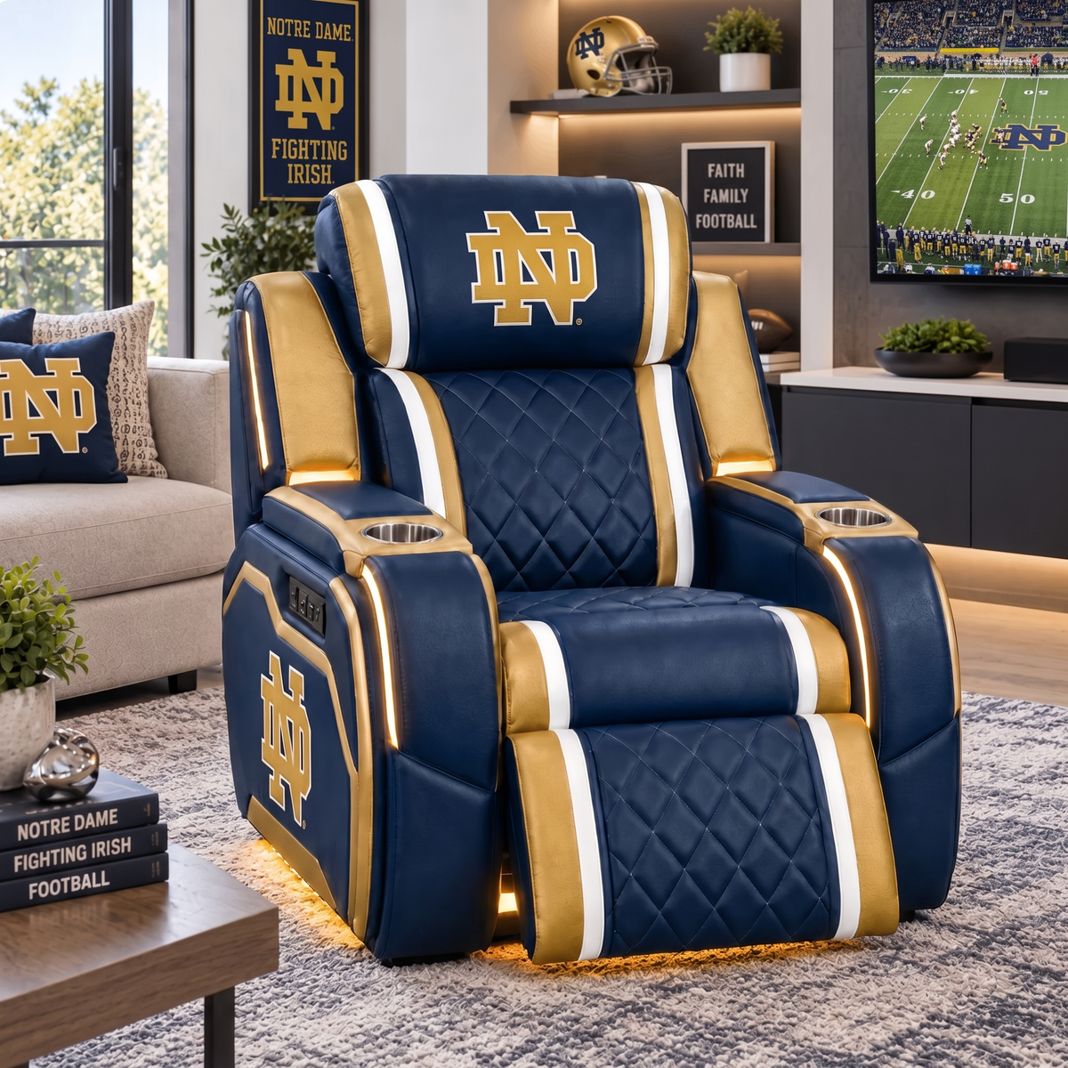 Notre Dame Fighting Irish Recliner Chair