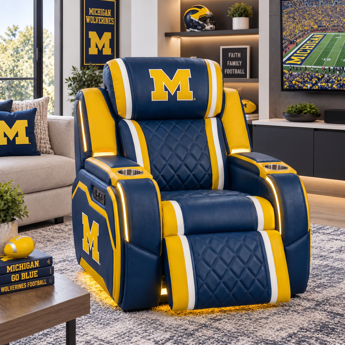 Michigan Wolverines Recliner Chair