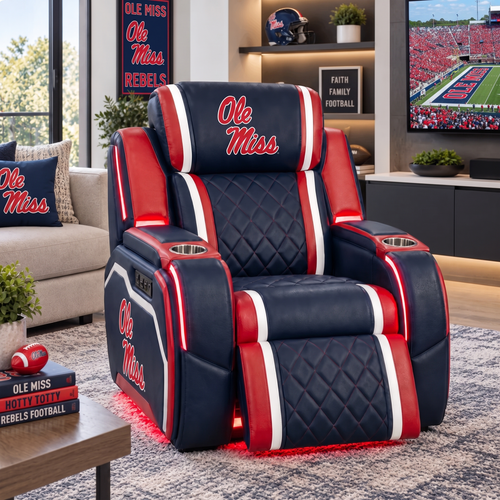 The Ole Miss Rebels Recliner Chair