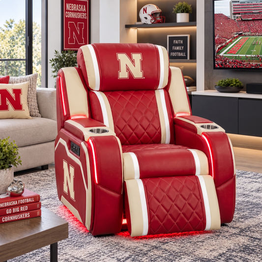 The Nebraska Cornhuskers Recliner Chair